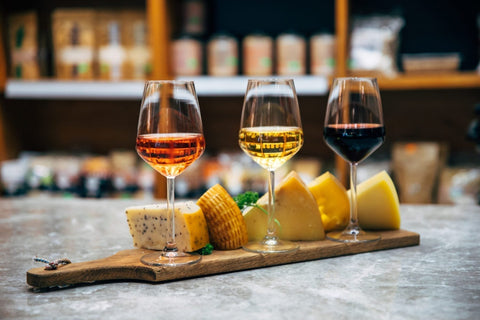 French wine and cheese board