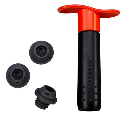 LC Wine Pump w/ 3 Stoppers - Flame