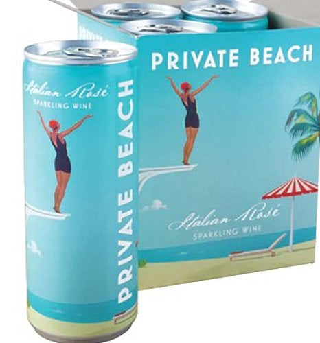Private Beach Sparkling Rose 4pk cans