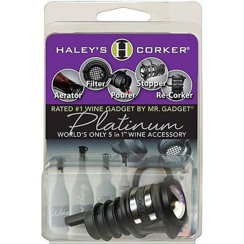 Haley's Platinum Black Single Corker