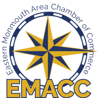 Logo of Eastern Monmouth Area Chamber of Commerce with a star design and 'EMACC' text.