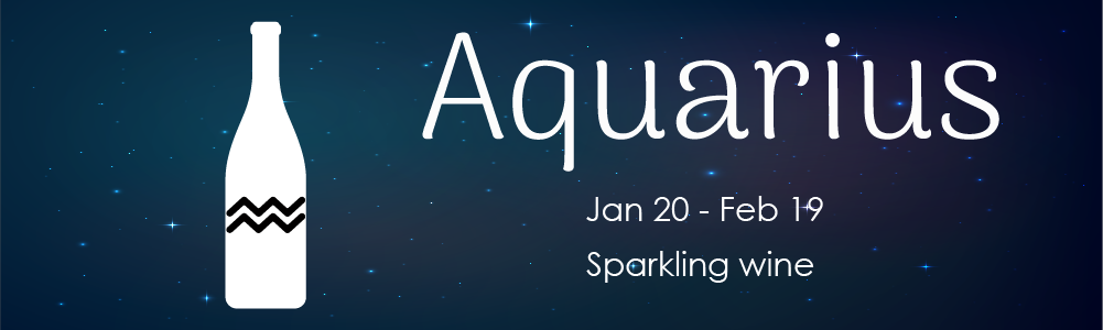 aquarius zodiac sign sparkling wine