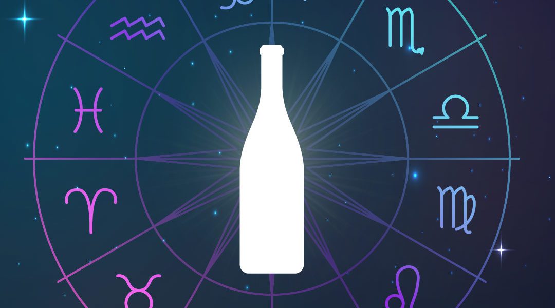 wine bottle zodiac signs