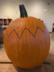 Pumpkin with zigzag
