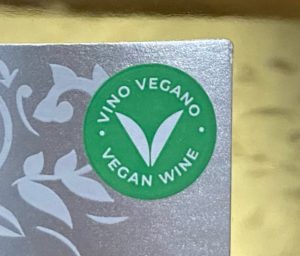 vegan wine label